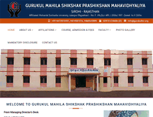 Tablet Screenshot of gurukulttc.org